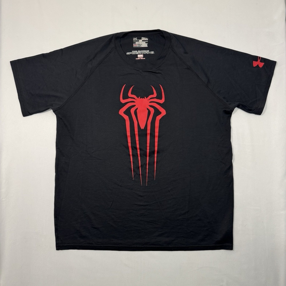 Under Armour The Amazing Spider-Man 2 Loose Logo Shirt Men's M Active Training